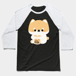 Shiba Inu Boba Baseball T-Shirt